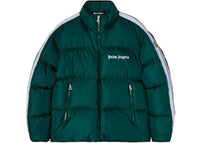 Palm Angels Classic Track Down Jacket Green/White/Black