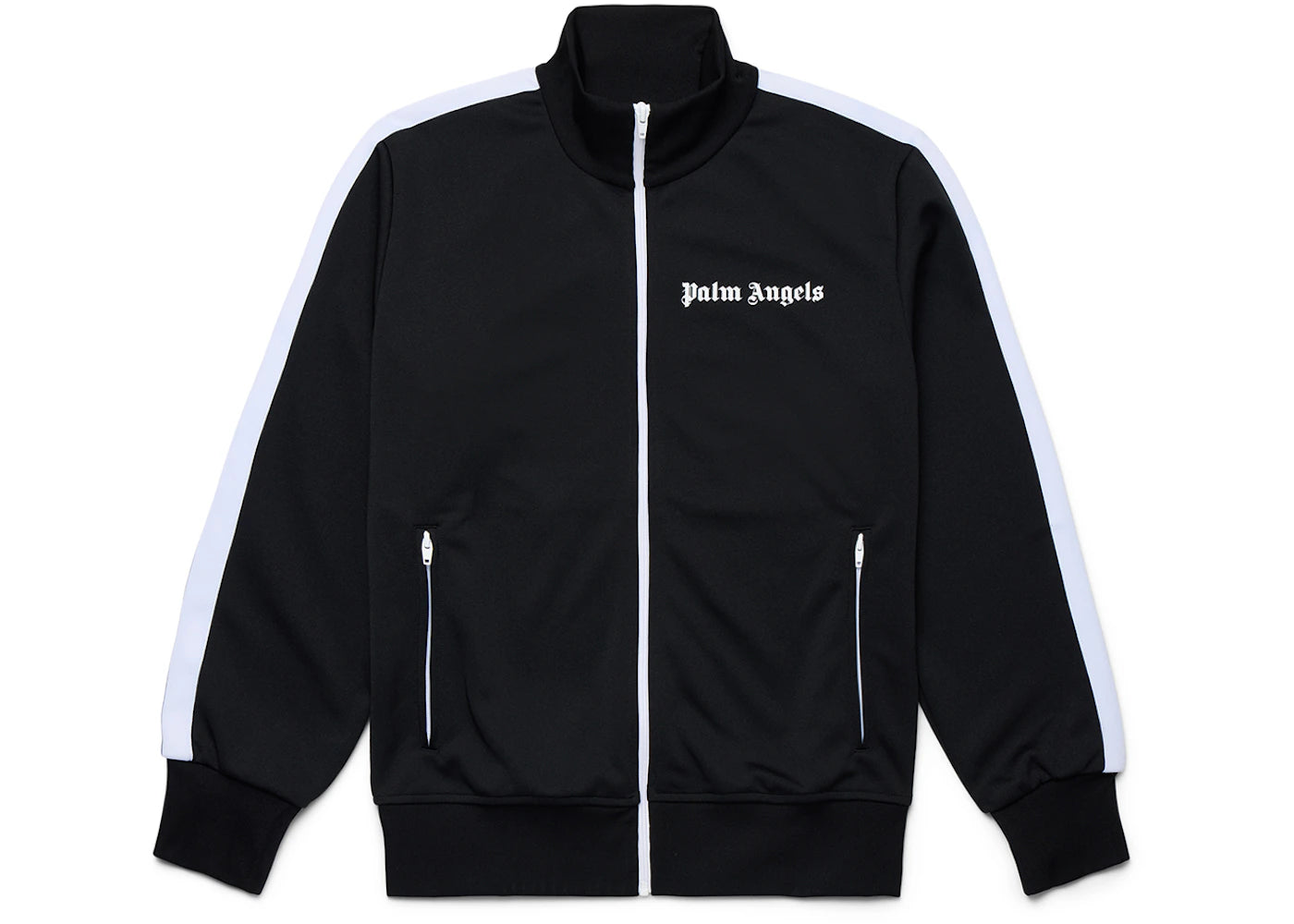 Palm Angels Classic Track Jacket Black/White SS22 - vue 360