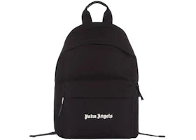 Palm Angels Cordura Logo Backpack Black - vue 360