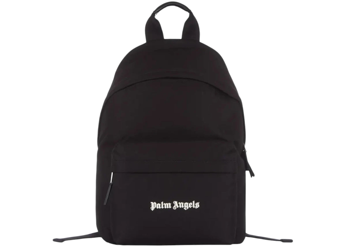 Palm Angels Cordura Logo Backpack Black - vue 360