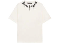 Palm Angels Curved Logo Graffiti T-shirt White