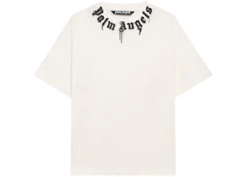 Palm Angels Curved Logo Graffiti T-shirt White