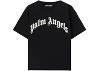 Palm Angels Curved Logo Regular Tee Black