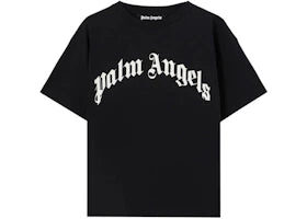 Palm Angels Curved Logo Regular Tee Black