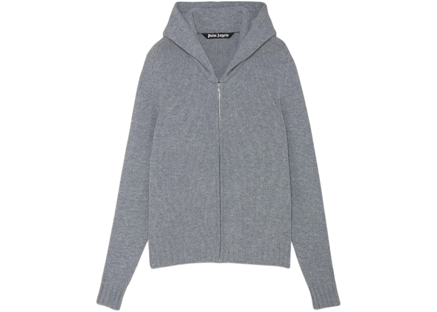 Palm Angels Curved Logo Sweater Grey/White - vue secondaire A