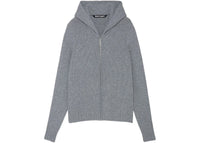 Palm Angels Curved Logo Sweater Grey/White