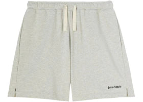 Palm Angels Embroidered-Logo Track Shorts Grey