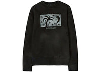 Palm Angels Garment Dye Nightsky Sweatshirt Black/Silver