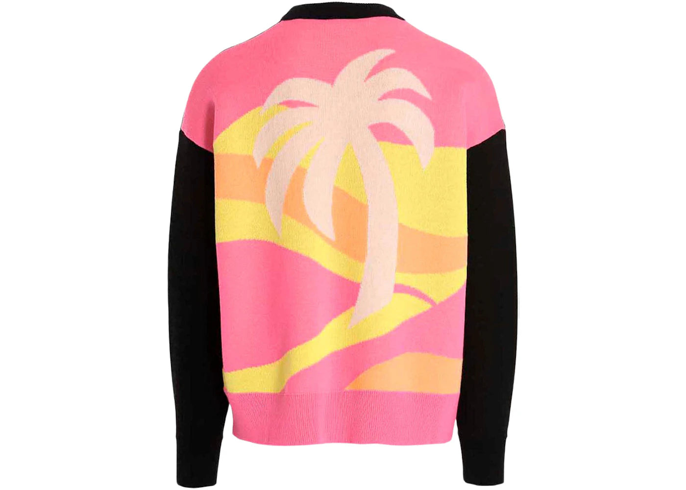 Palm Angels Intarsia Palm Wool Sweater Black/Multi - vue secondaire B