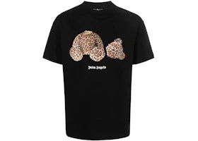 Palm Angels Leopard Bear Classic T-shirt Black/Multicolor - authentic Palm Angels apparel