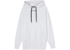 Palm Angels Logo Hoodie White/Black