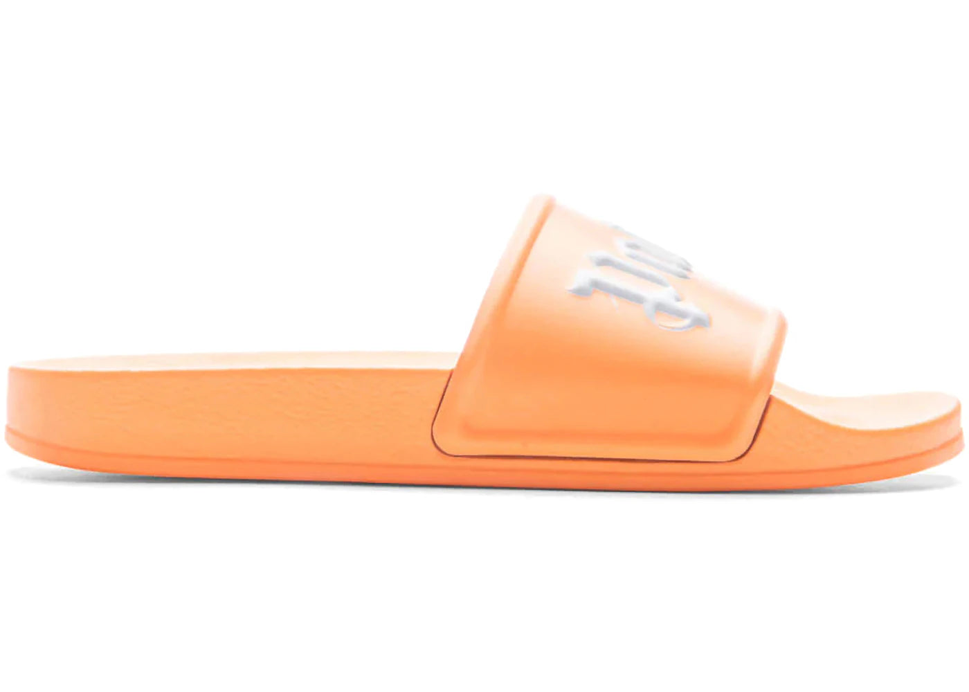 Palm Angels Logo Pool Slides Orange White - vue secondaire A