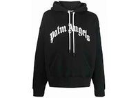 Palm Angels Logo-Print Sweatshirt Black/White