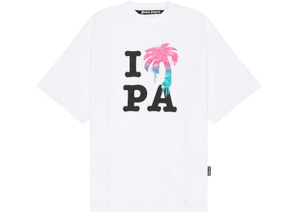 Palm Angels Logo Print T-shirt White Multicolor - apparel view 2