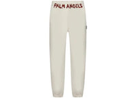 Palm Angels Logo-Printed Elasticated Waist Track Pants White/Red