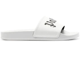 Palm Angels Logo Slide White Black - vue 360