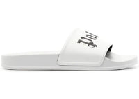 Palm Angels Logo Slide White Black
