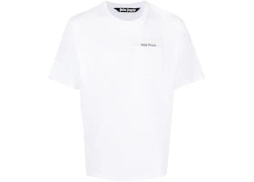 Palm Angels Logo-Tape Cotton T-shirt White