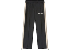 Palm Angels Loose Track Pants Black/Off White - vue 360