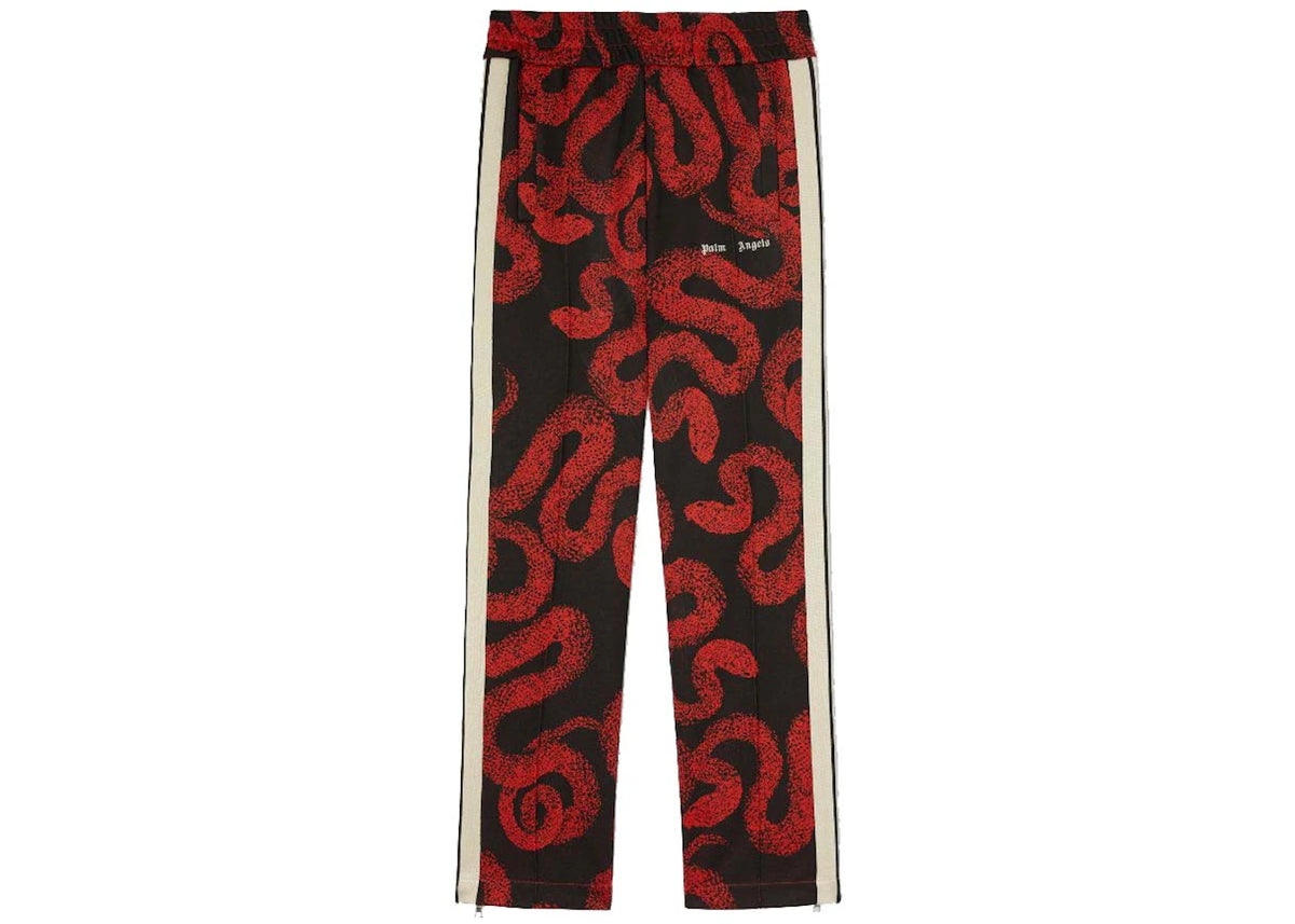 Palm Angels Lunar New Year Snake Track Pants Red/Black - vue secondaire A