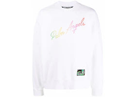 Palm Angels Miami Logo Crewneck White - vue 360
