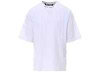 Palm Angels Mock Neck Logo Oversized T-Shirt White/Black SS22