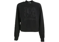 Palm Angels Monogram Statement Crew Black