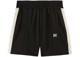 Palm Angels Monogram Track Shorts Black Butter - vue 360