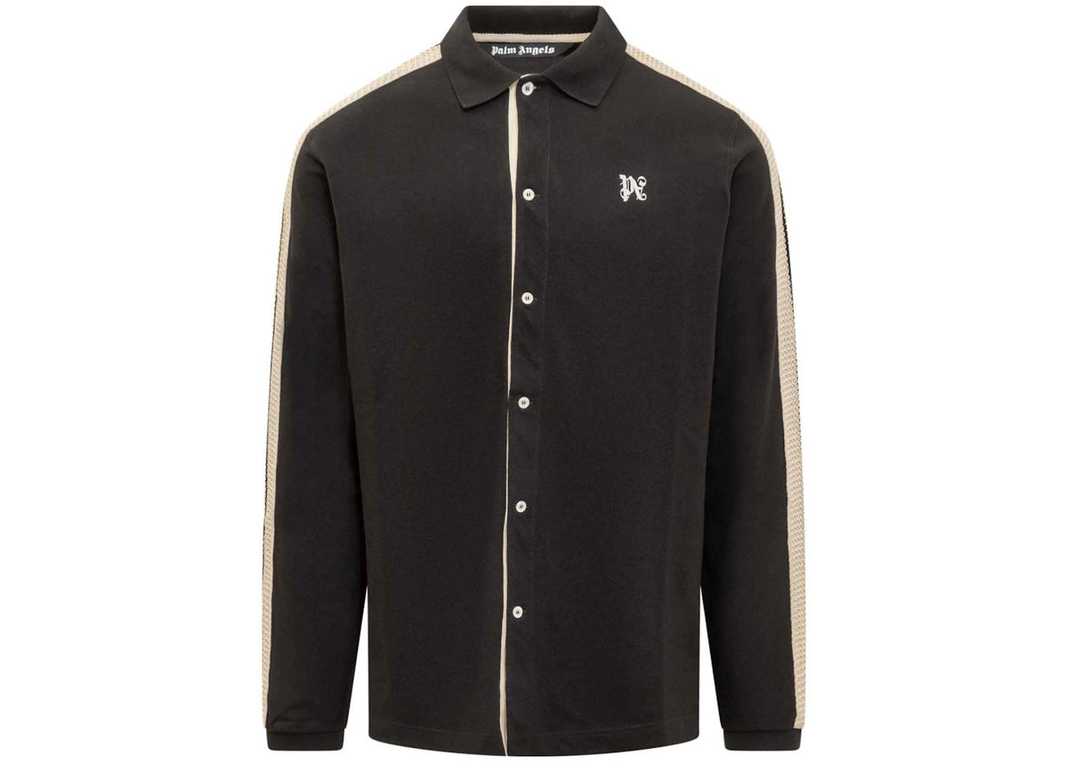 Palm Angels Monogram Trackshirt Black - vue secondaire A