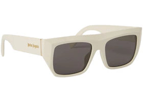 Palm Angels Niland Sunglasses White Dark Grey (PERI052S24PLA0010107) - vue 360