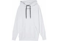 Palm Angels Over The Head Logo Hooded Sweatshirt White/Black