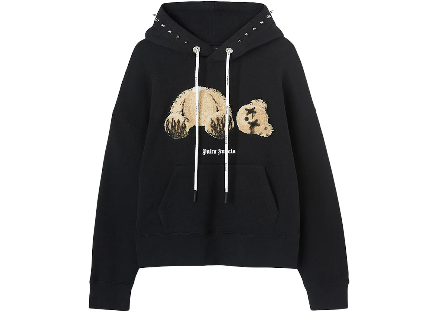 Palm Angels PA Punk Bear Hoodie Black/Brown - vue 360