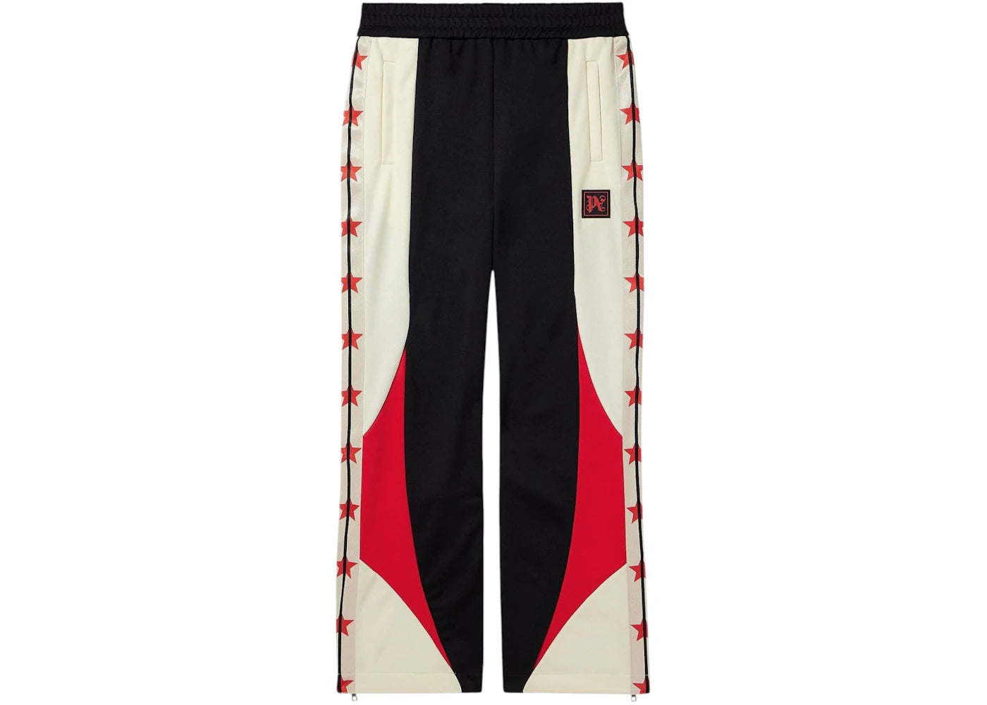 Palm Angels PA Racing Track Pants Black/White - vue 360