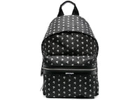 Palm Angels Palm Logo Allover Print Backpack Mini Black/White