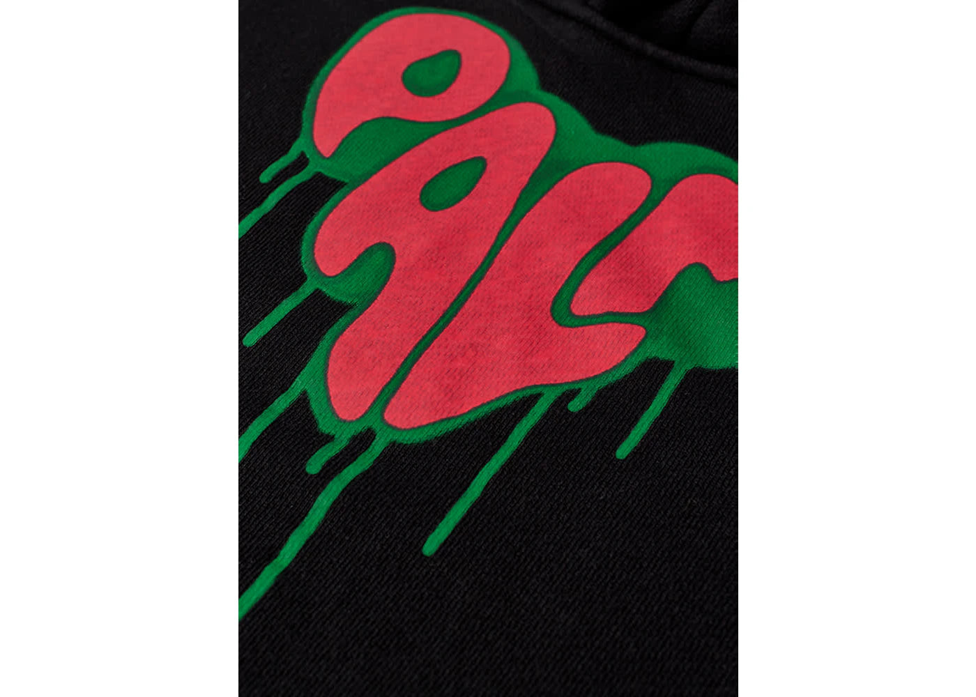 Palm Angels Palm Spray Heart Hoodie Black Red Green - vue secondaire B