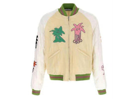 Palm Angels Palmity Quilted Bomber Jacket Multicolor