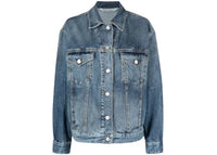 Palm Angels Palms Sunrise Denim JKT Over Shirt Blue