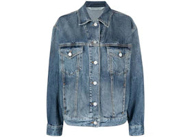Palm Angels Palms Sunrise Denim JKT Over Shirt Blue
