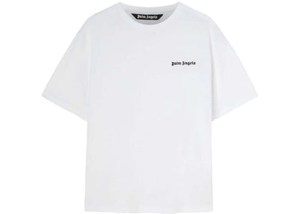 Palm Angels Print Logo T-Shirt White/Black - apparel view 2