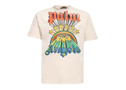 Palm Angels Rainbow Stars T-Shirt White - apparel view 2