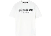Palm Angels Rhinestone Sprayed Classic T-Shirt White/Black