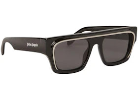 Palm Angels Salton Sunglasses Black Dark Grey (PERI061S24PLA0011007) - vue 360