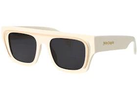 Palm Angels Salton Sunglasses White Dark Grey (PERI061S24PLA0010107) - vue 360
