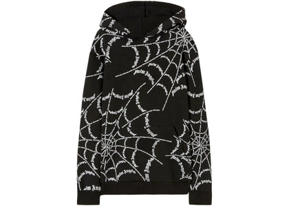 Palm Angels Spider Web Hoodie Black/Off White sneakers - authentic Palm Angels shoes