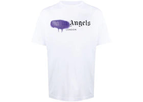 Palm Angels London Sprayed Logo T-shirt White