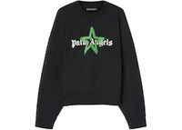 Palm Angels Star Sprayed Crewneck Black/Green