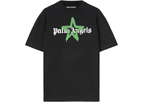 Palm Angels Star Sprayed T-shirt Black/Green