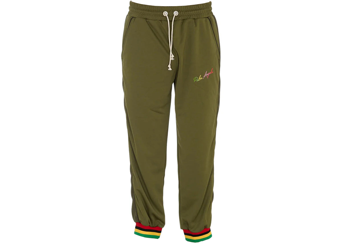 Palm Angels Striped Detail Track Pants Green/Multi - vue secondaire A