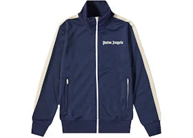 Palm Angels Track Jacket Navy Blue/White - vue 360