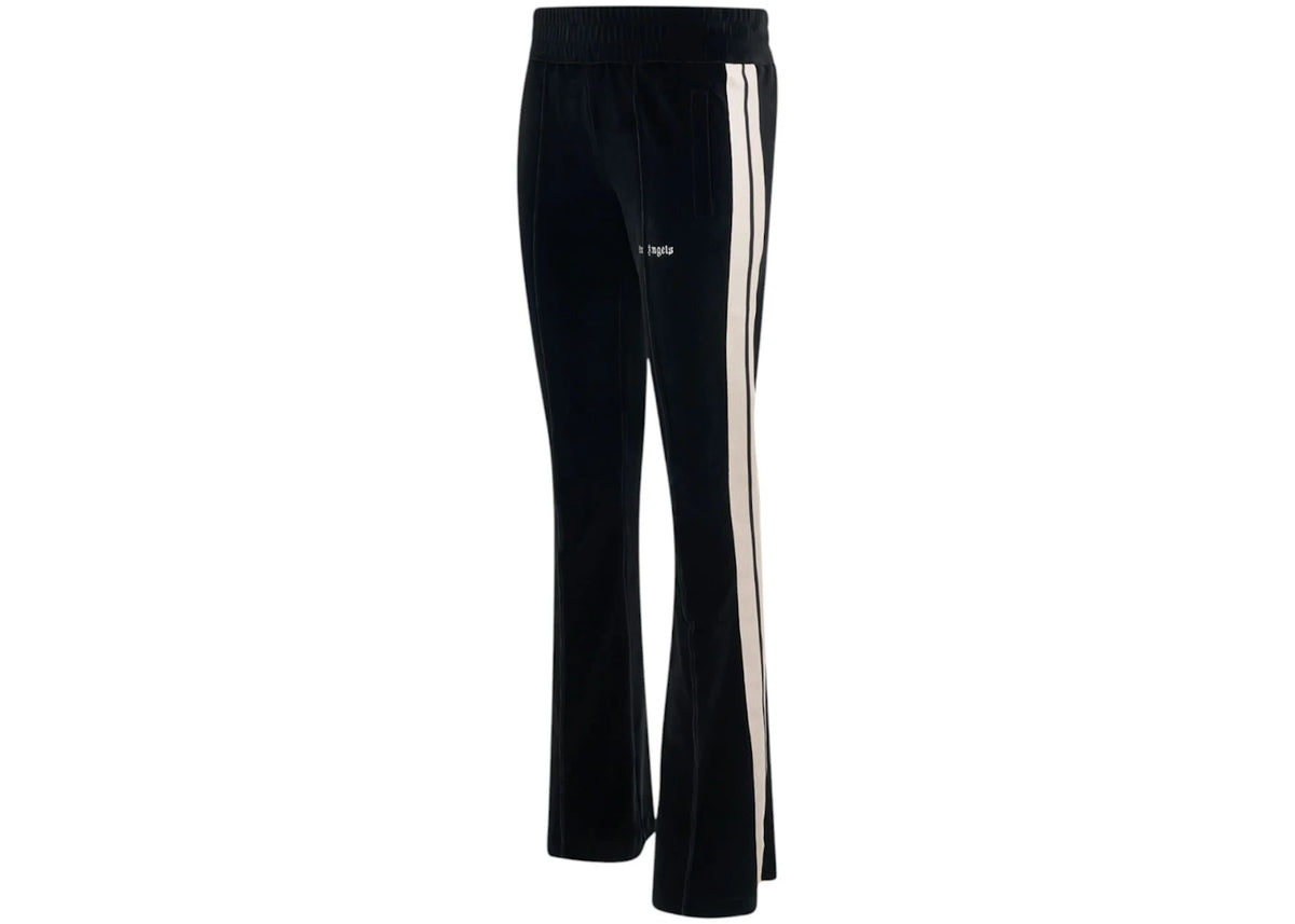 Palm Angels Velvet Flare Track Pants Black - vue secondaire B